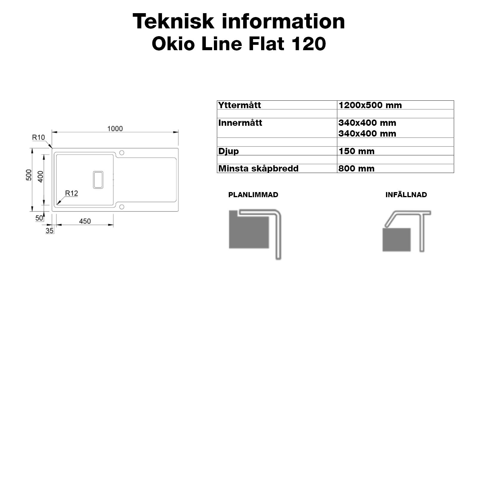 RODI Disklåda Okio Line Flat 120 - Vänster - Bild 2